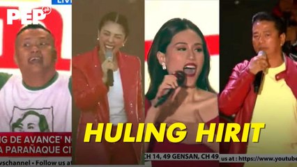 Mga ARTISTA at PERFORMERS sa BBM-Sara Final Miting de Avance | PEP Hot Story