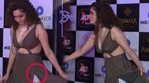 Ankita Lokhande Thigh High Slit Dress पहन Oops Moment का शिकार Full Video Viral | Boldsky