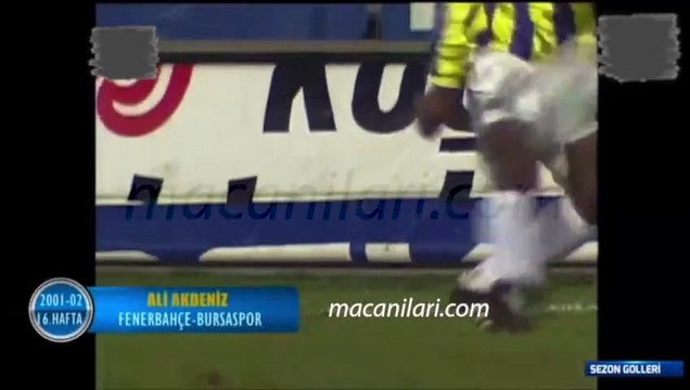 Fenerbahçe 3-1 Bursaspor [HD] 14.12.2001 - 2001-2002 Turkish Super League Matchday 16 (Only Fenerbahçe's Goals)