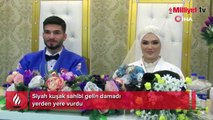 Siyah kuşak sahibi gelin damadı yerden yere vurdu