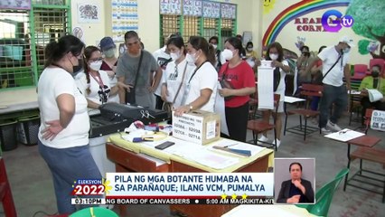 Pila ng mga botante sa Parañaque, humaba na dahil sa sirang VCM | Eleksyon 2022