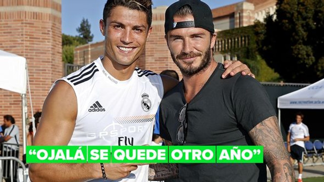 David Beckham pide a Cristiano Ronaldo que se quede en el Manchester United