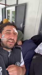 حارس أمن تركي يغضب النساء السوريات  أمام إحدى المنظمات الخيرية في غازي عنتاب (فيديو)