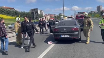 TEM Otoyolu'ndaki kazada bir kişi ağır yaralandı