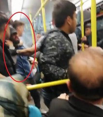 METRODAKİ 'SİGARA İÇME' KAVGASI KAMERADA