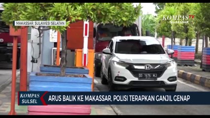 Arus Balik Ke Makassar, Polisi Terapkan Ganjil Genap
