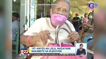 107-anyos na lola, masayang nakaboto sa Iloilo City | Eleksyon 2022