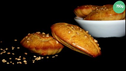 Minis madeleines curry et sésame