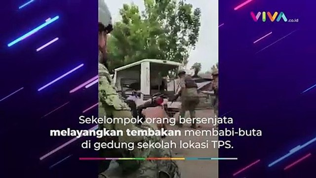 NGERI! TPS Diserang Granat hingga Ditembaki Orang Bersenjata