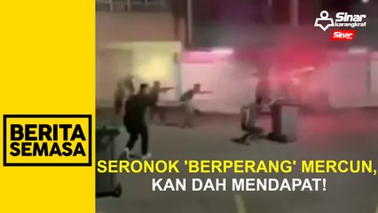 Seronok 'berperang' mercun, kan dah mendapat!