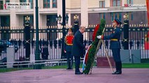 Rusya'da Zafer Bayramı: Putin, Meçhul Asker anıtına çelenk bıraktı
