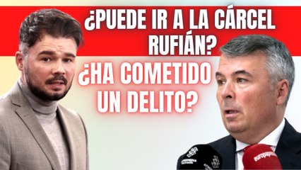 ¿Puede ir a la cárcel Rufián? El abogado Agustín Martínez analiza la pifia del independentista