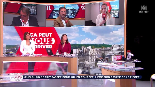 Julien Courbet face à un faux Julien Courbet sur M6