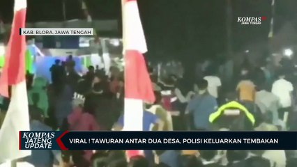 Viral ! Tawuran Antar 2 Desa, Polisi Keluarkan Tembakan