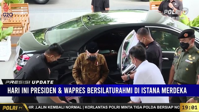 PRESISI UPDATE 19.00 WIB : Presiden Silaturahmi Dengan Wapres Di Istana Merdeka