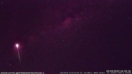 Vídeo: estação flagra mais de 300 meteoros no céu de Santa Catarina