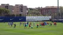 Le drôle d'exercice du Barça à l'entraînement