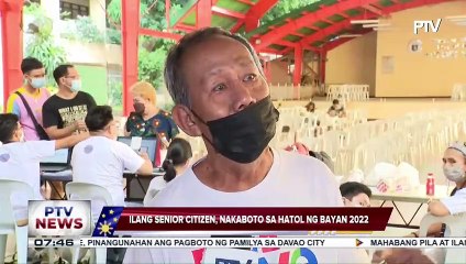 Ilang senior citizens, nakaboto sa Hatol ng Bayan 2022