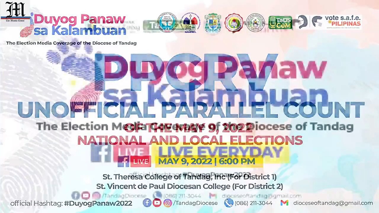 PPCRV Unofficial Parallel Count (Quick Count) of the May 9, 2022 National and Local Elections