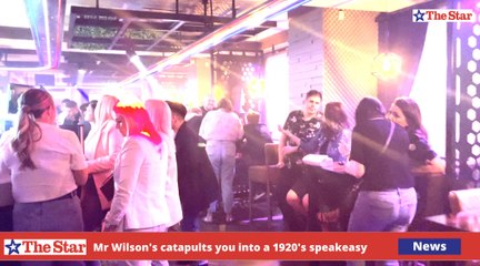 Mr Wilson's catapults you into a 1920's speakeasy review
