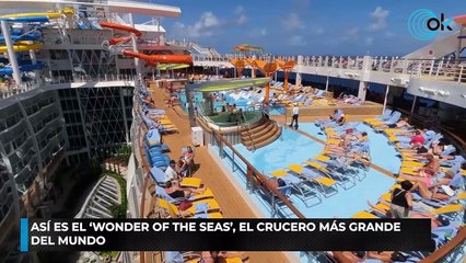 ASÍ ES EL ‘WONDER OF THE SEAS’, EL CRUCERO MÁS GRANDE DEL MUNDO