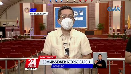 Panayam kay Comelec Comm. George Garcia kaugnay sa mga nagka-aberyang VCM | 24 Oras