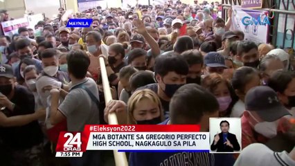 Mga botante sa Gregorio Perfecto High School, nagkagulo sa pila | 24 Oras