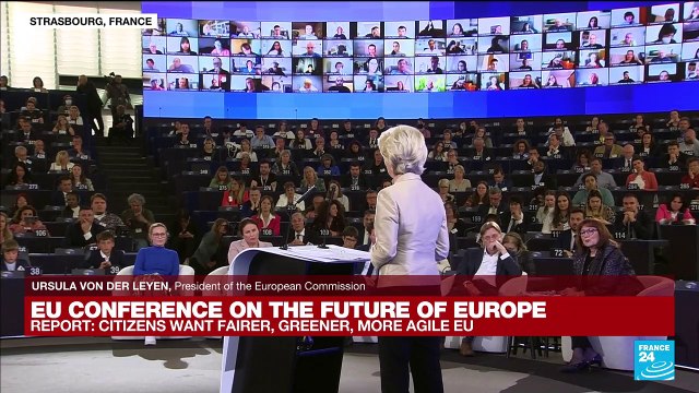 Replay: Ursula von der Leyen addresses EU conference on the future of Europe