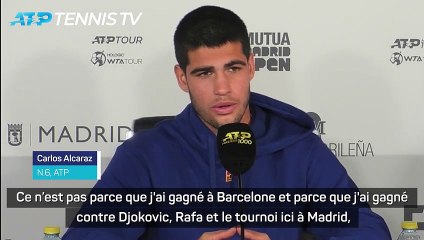 Madrid - Alcaraz : "Très envie de me battre pour gagner Roland-Garros"