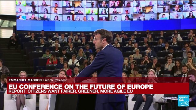 Replay: Emmanuel Macron addresses EU conference on the future of Europe