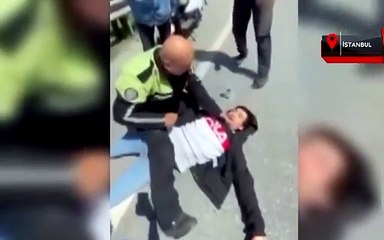 Kadıköy’de trafik polisi hayat kurtardı! O anlar kamerada