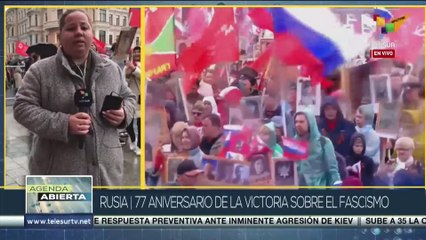 El pueblo ruso celebra en las calle los 77 años de su triunfo sobre el fascismo