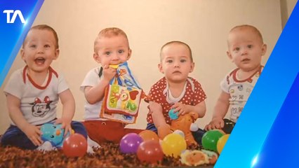 Daniela festejó el Día de la Madre multiplicado por cuatro