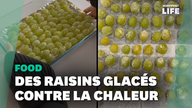Sucrer et congeler des raisins, une recette rafraîchissante pendant les fortes chaleurs