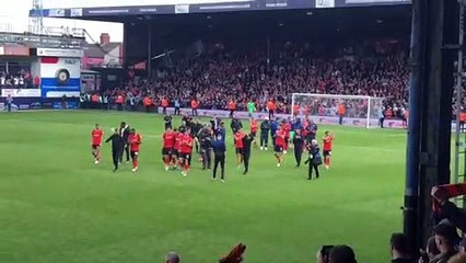 Luton players v Reading