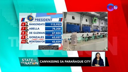 Canvassing sa Parañaque City | SONA