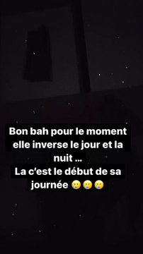 Vitaa et sa fille, pendant la nuit @ Instagram / Vitaa