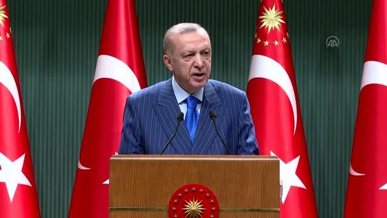 Cumhurbaşkanı Erdoğan: "İlk defa ve tek konut sahibi olacaklara 2 milyon liraya kadar birinci el satın almalar için 10 yıla kadar vadeli, aylık yüzde...