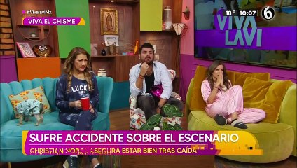 Christian Nodal sufre fuerte accidente sobre escenario