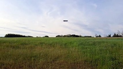 The Goodyear blimp flying over Kent