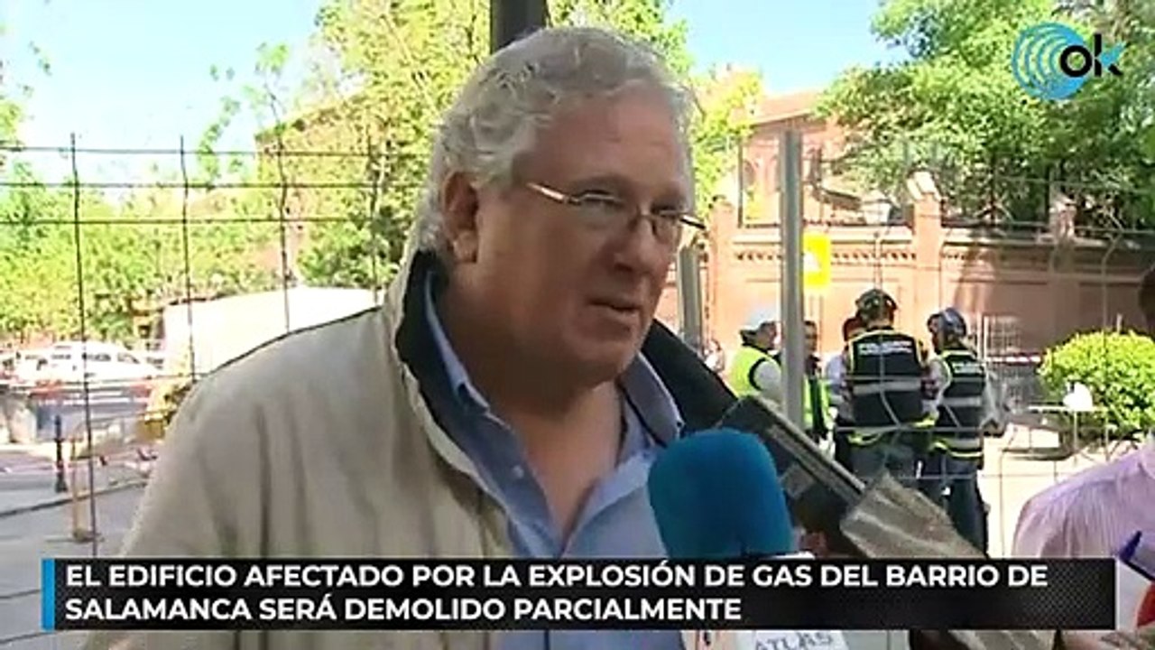 El edificio afectado por la explosión de gas del barrio de Salamanca será demolido parcialmente