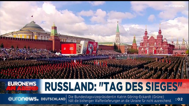 Putin am Tag des Sieges zum Ukraine-Krieg: Euronews am Abend 09.05.22
