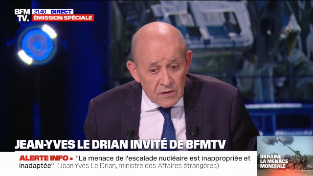 Jean-Yves Le Drian sur l'Ukraine: La France n'est pas cobelligérante