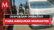 SSP aseguran a 110 migrantes en distintos puntos de Veracruz