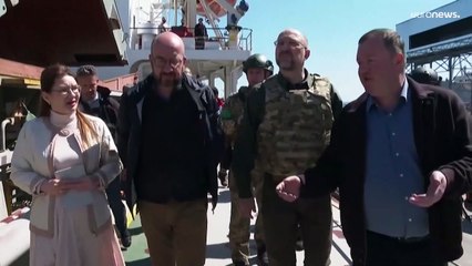 EU-Ratspräsident Michel in Odessa: "Wir stehen an Ihrer Seite"