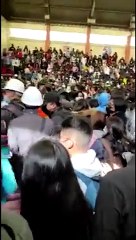 Video: Este es el momento cuando lanzan la granada de gas por la que se inició la estampida