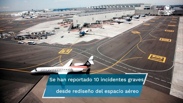 Por rediseño del espacio aéreo, Sinacta reporta 10 incidentes graves en el AICM