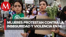 Realizan marcha feminista contra la inseguridad en Nuevo León