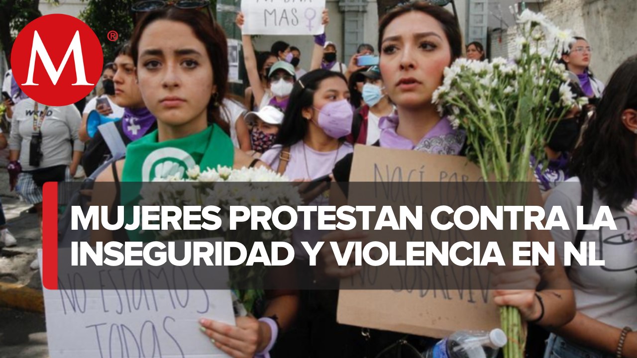 Realizan marcha feminista contra la inseguridad en Nuevo León