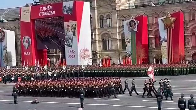 Défilé de la victoire sur la place rouge à Moscou le 9 Mai 2022